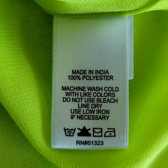 1State Lime Green Chiffon Sleeveless Tank NWT Size S - Picture 7 of 9